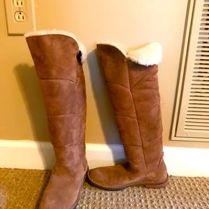Over the knee shearling UGG boots